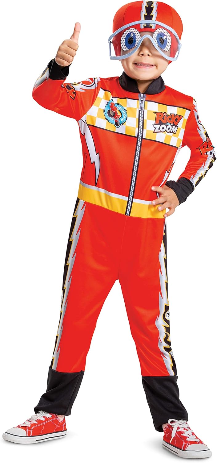 Official Ricky Zoom Kids Costume with Soft Helmet