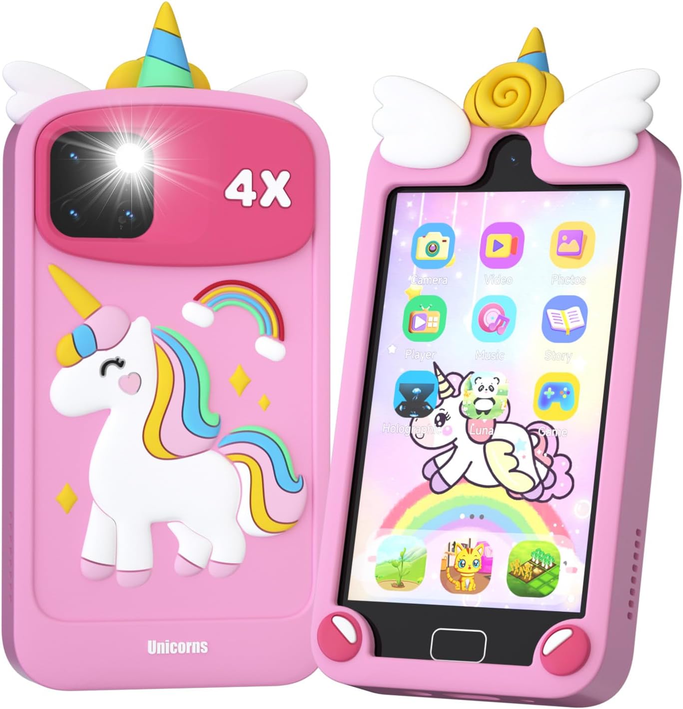 Kids Smart Phone for Girls with Dual Camera and Learning Games