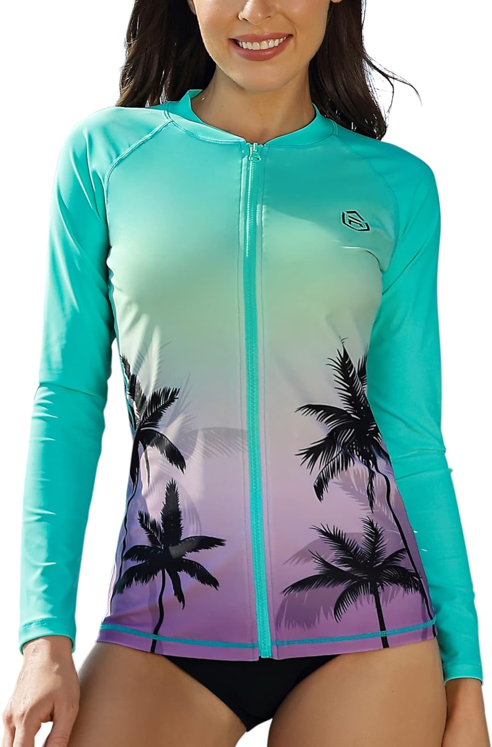 ATTRACO Women's Long Sleeve Rash Guard with UV Protection