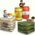 Package 4 Combat Battlefield Inflatables - Kids Nerf & Water Gun Play