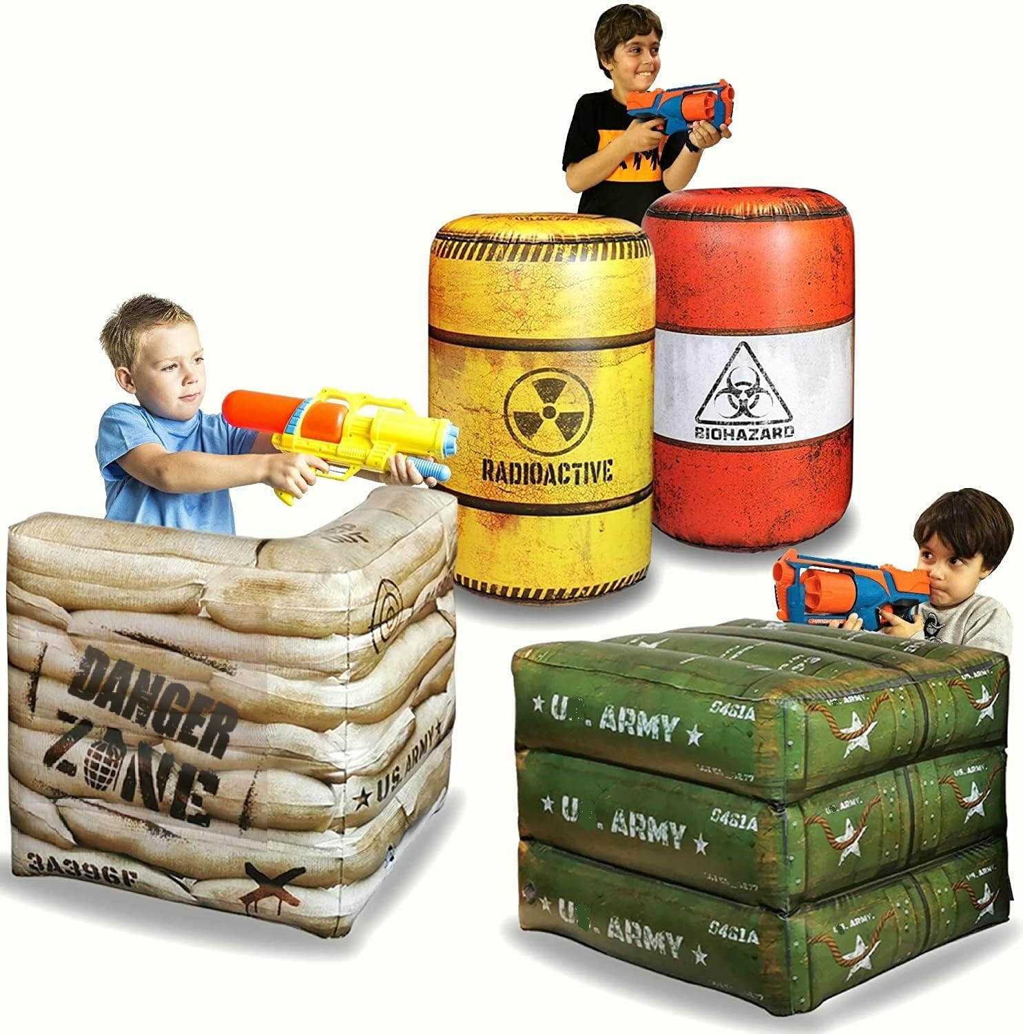 Combat Battlefield Inflatables for Epic Nerf and Laser Tag Fun