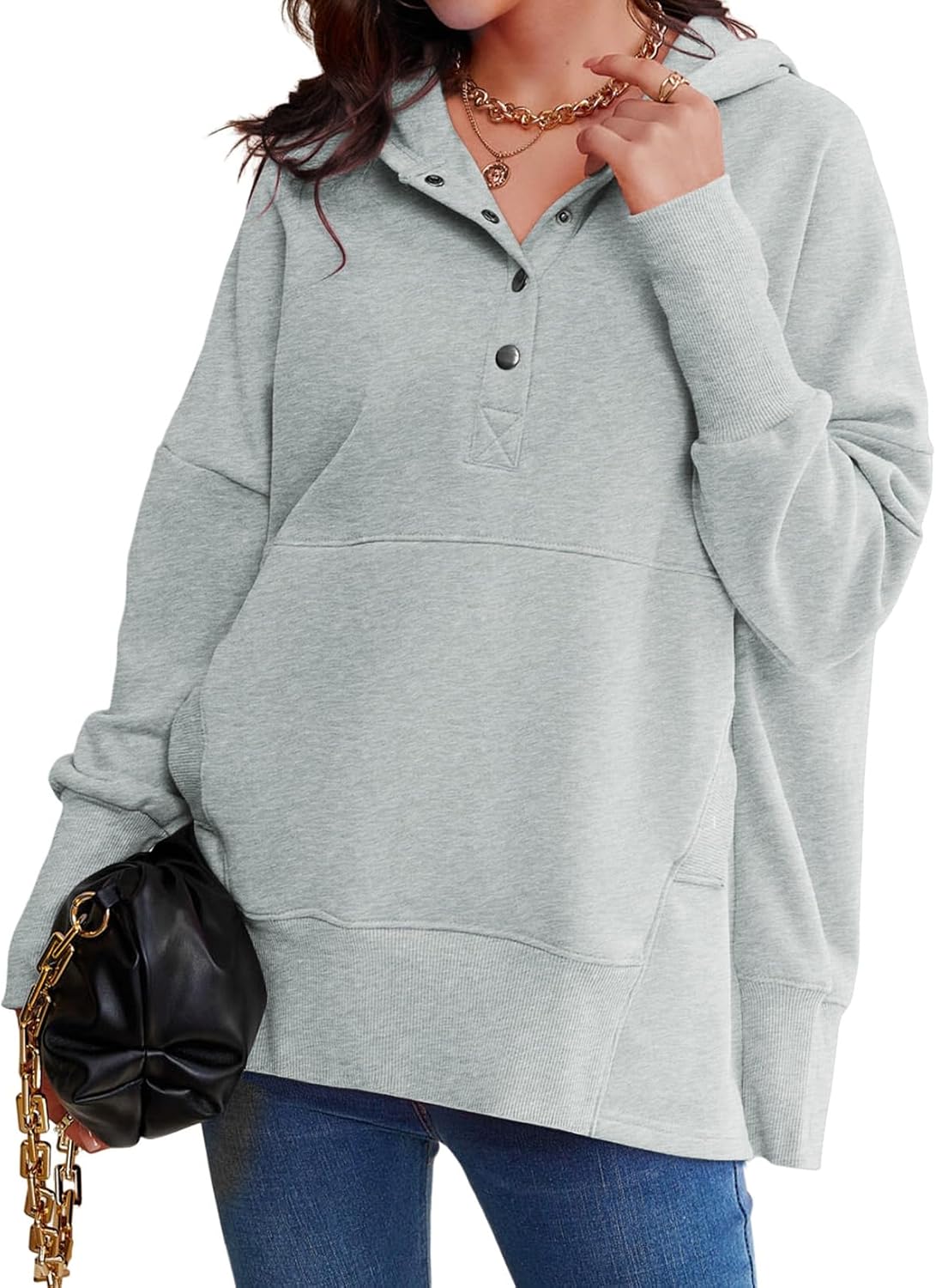 AlvaQ Womens Oversized Sweatshirts for Cozy Winter Style
