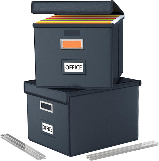 Huolewa File Organizer Boxes: Stylish Storage Solution for Files