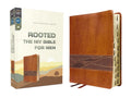 Rooted NIV Bible for Men Leathersoft Brown - Thumb Indexed Comfort