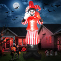 12FT Giant Halloween Inflatable Scary Clown - Bold Yard Centerpiece
