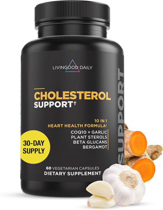 Livingood Daily Cholesterol Support Supplement for Heart Health