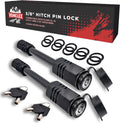 Vehiclex Hitch Pin Locks for 2ft Trailer Receivers - Two Pack