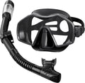 Snorkeling Gear for Adults Panoramic Mask and Dry Snorkel Set