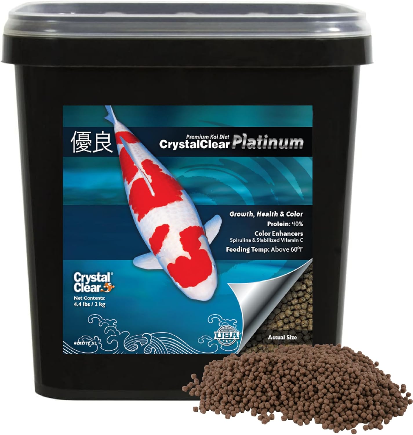 CrystalClear Platinum Fish Food for Koi & Goldfish Growth