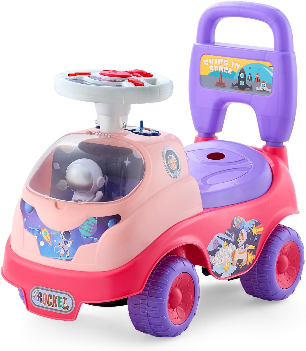 VEVOR Ride On Toddler Push Car for Kids with Music & Horn