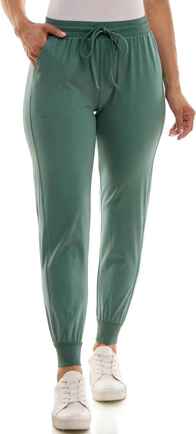 Zac & Rachel Women's Pull on Jogger Pant with Tie Front Design