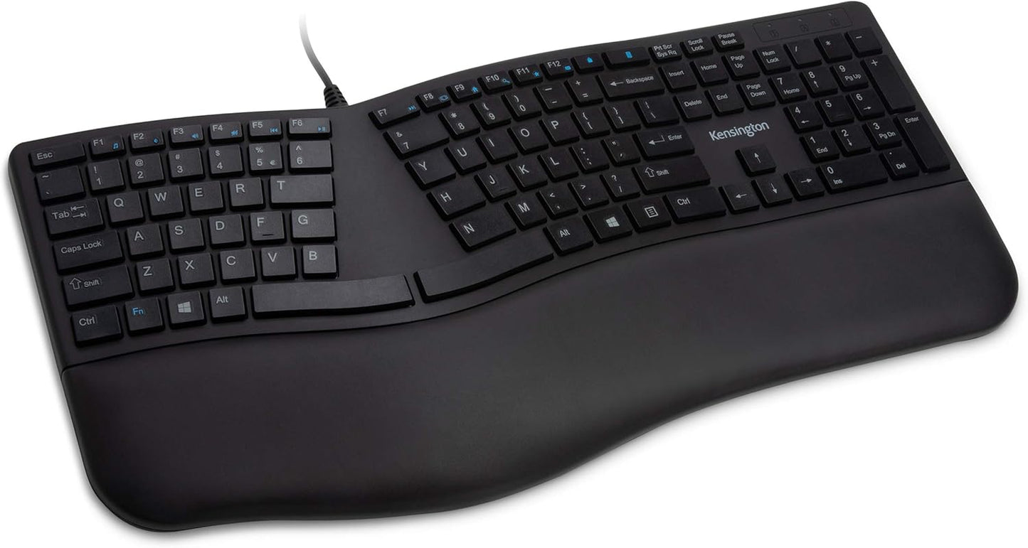 Kensington Pro Fit Ergonomic Keyboard - Comfortable Typing