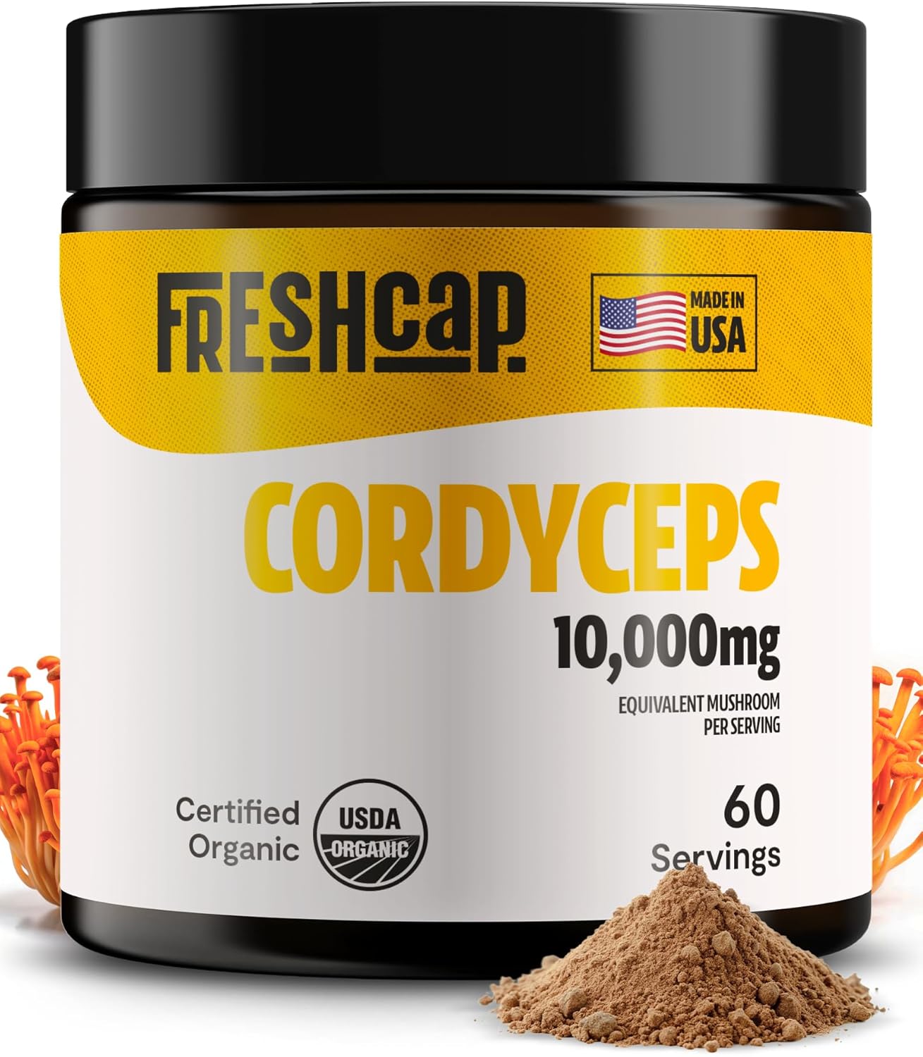 Cordyceps Mushroom Powder for Natural Energy and Immunity