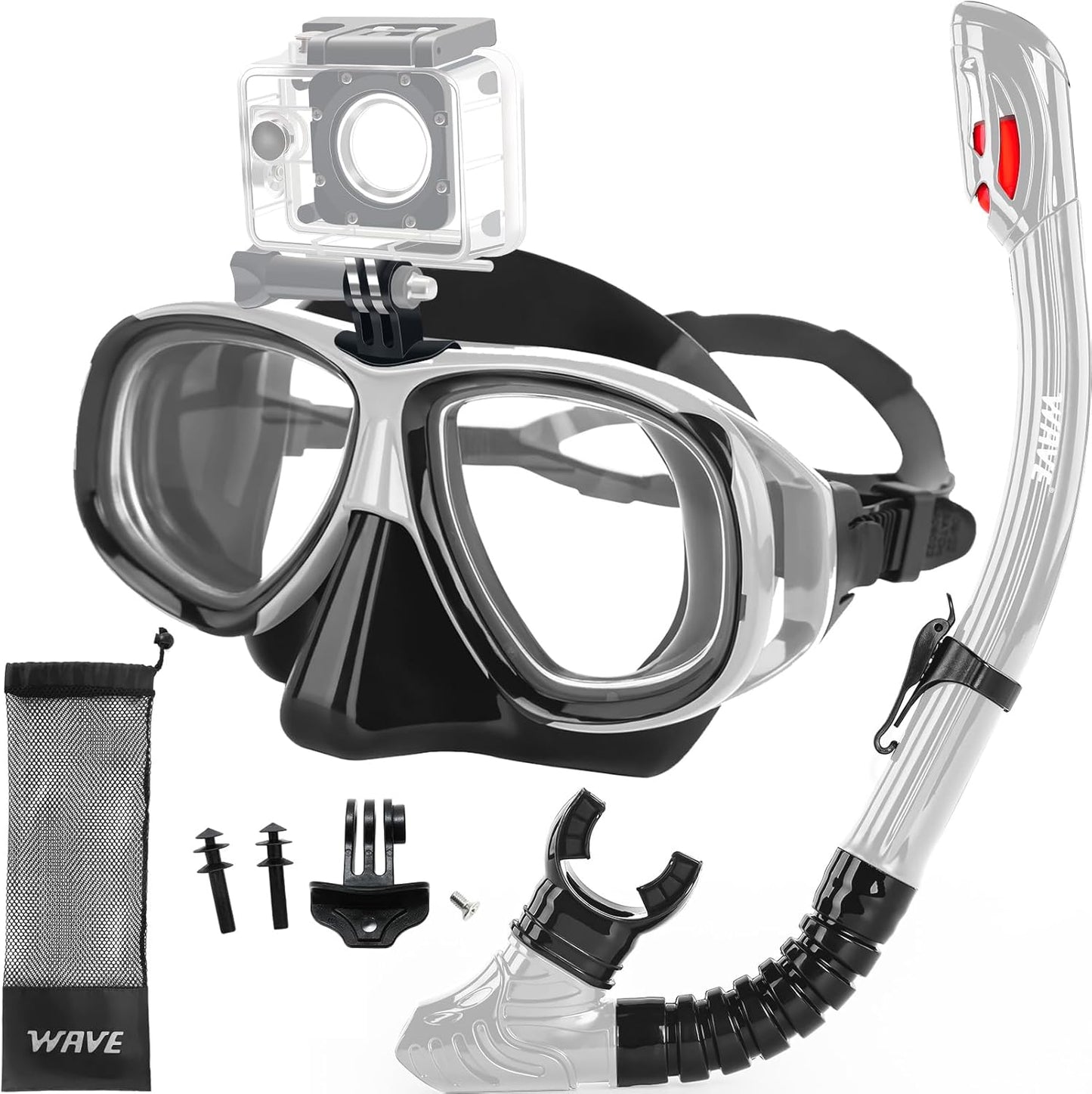 Nearsighted Snorkel Gear Set for Clear Underwater Vision