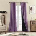 100% Blackout Curtain 84 in Length 2 Panels Set - Room Darkening