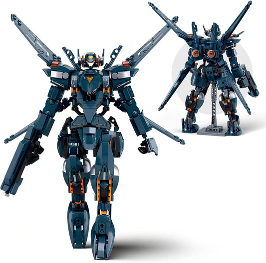 Attacker Mech Robot Transforming Building Blocks Set for Adults