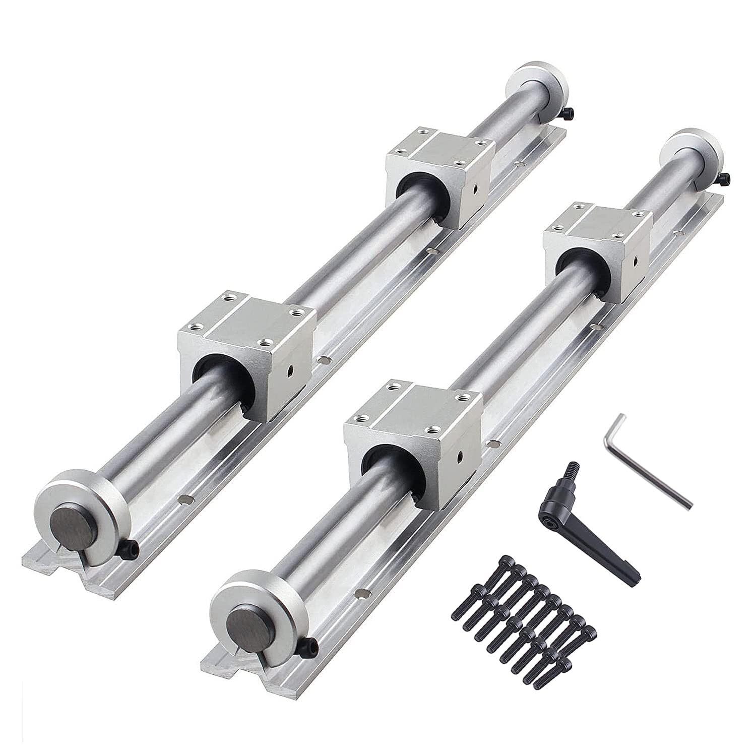 Linear Rail Kit for DIY CNC with SBR16UU Carriage Blocks