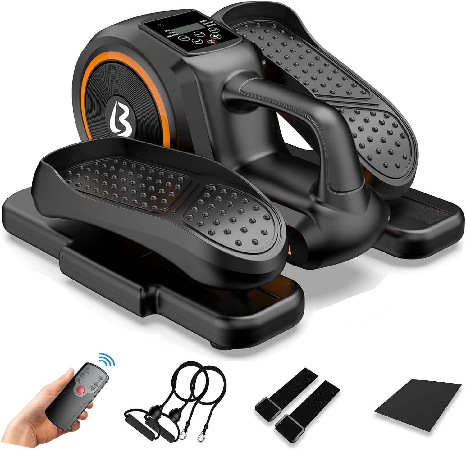 Compact & Quiet Seated Elliptical with Remote Control
