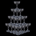 50 Pcs Plastic Champagne Coupe Glasses for Parties - Elegant
