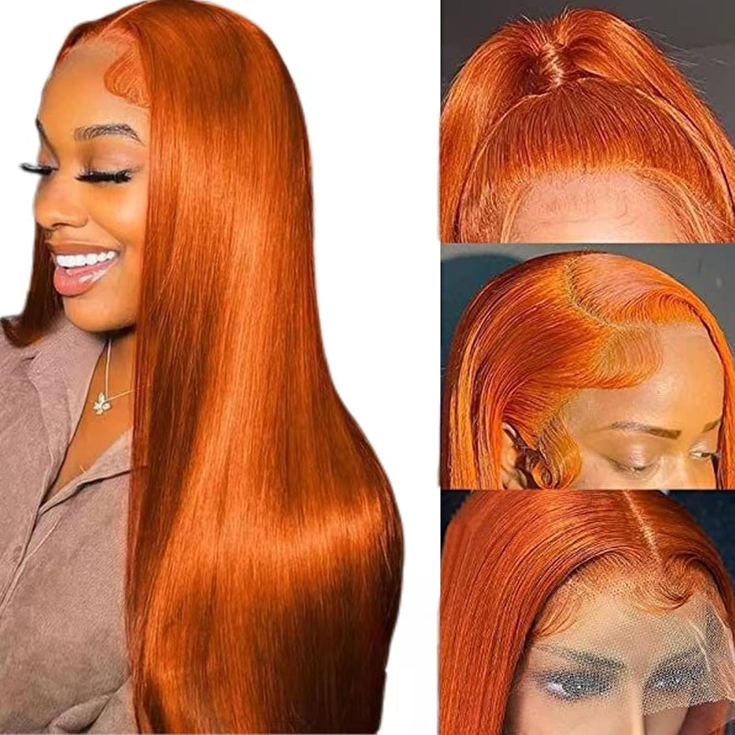 Ginger Wig Human Hair 13x4 Straight Lace Front for Stunning Looks