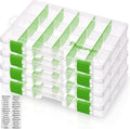 Piscifun Fishing Tackle Boxes 4-Pack 3600 Trays - Clear Organized