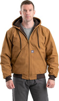 Berne Men's Heritage Duck Hooded Active Work Jacket - Cotton Duck
