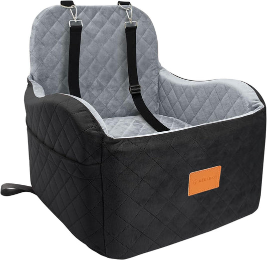 KEELUXE Memory Foam Dog Car Seat - Comfy & Secure Ride!