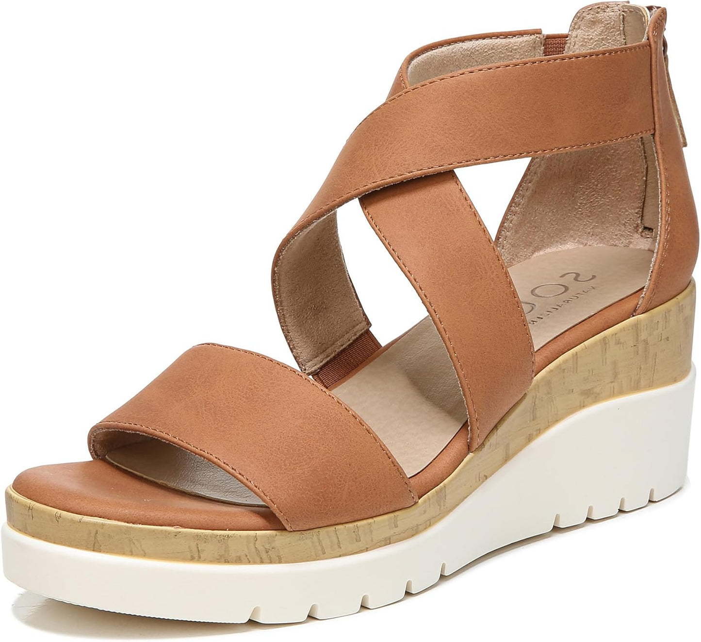 Naturalizer Women's Soul Goodtimes Wedge Sandal for Comfort