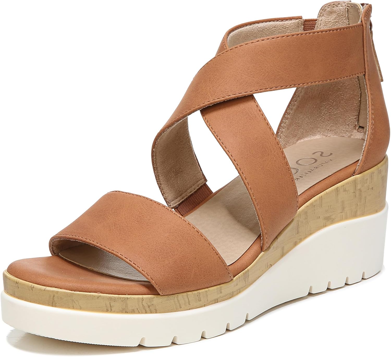 Naturalizer Women's Soul Goodtimes Wedge Sandal for Comfort