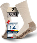 Alpaca Wool Warm Hiking Socks Heavyweight - Thermal Fleece Comfort