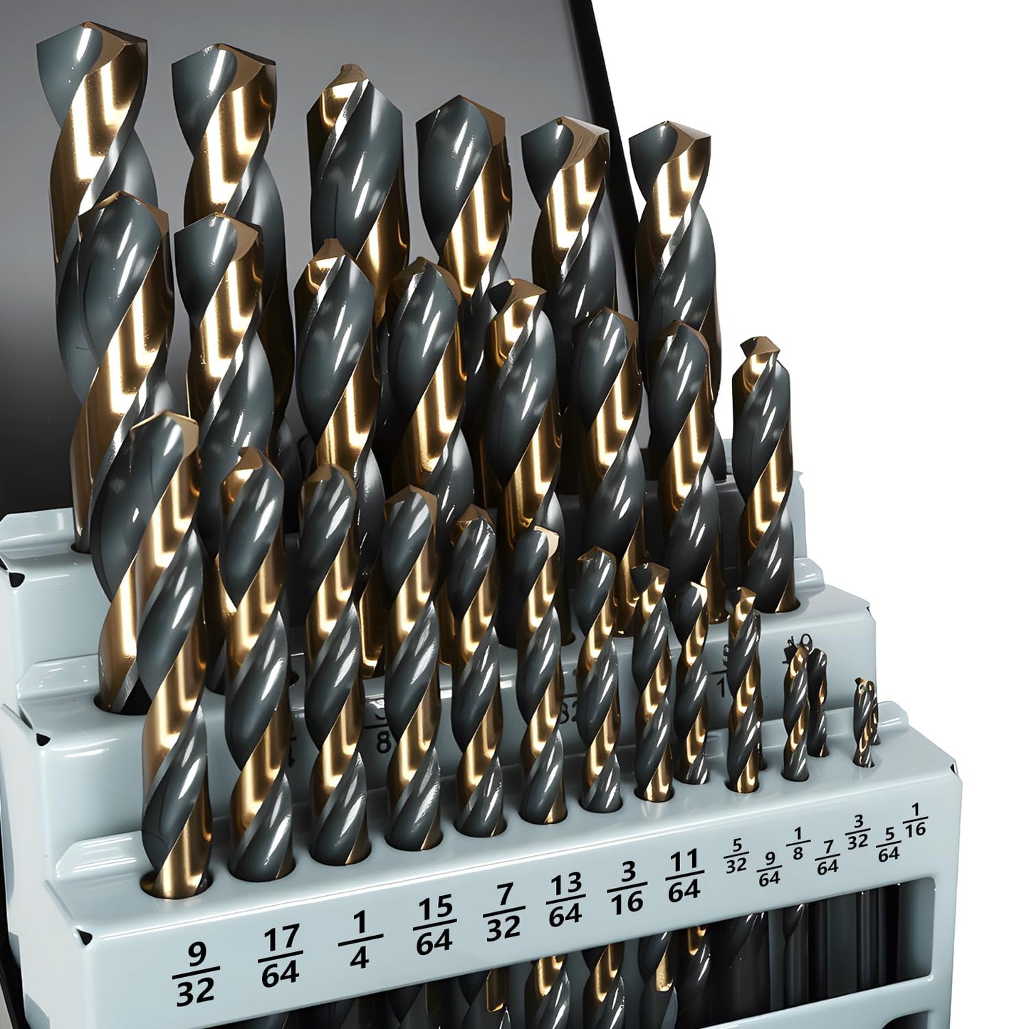Yougfin 29PCS High Speed Steel Drill Bit Set for Metal & Wood
