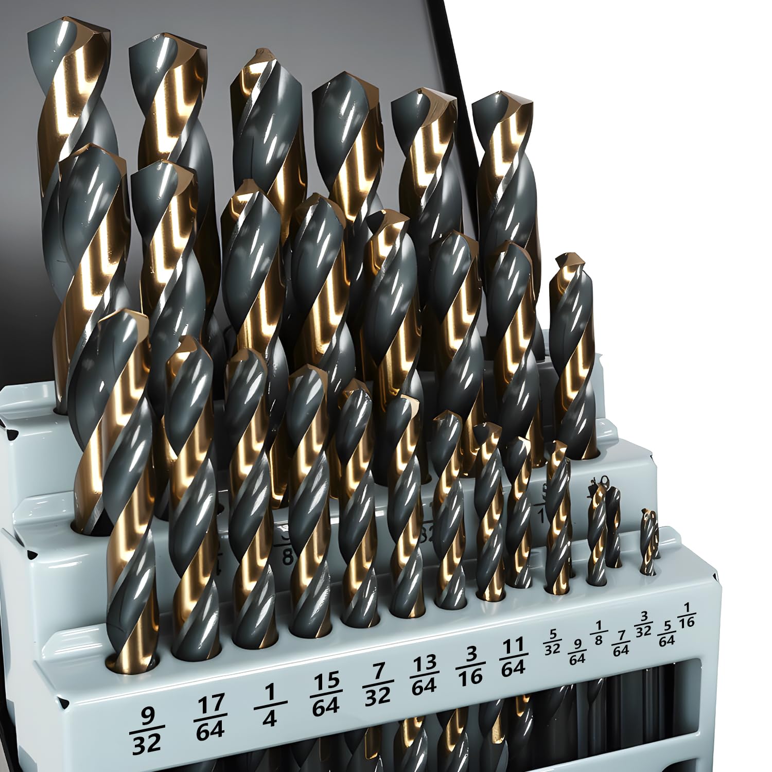 Yougfin 29PCS High Speed Steel Drill Bit Set for Metal & Wood