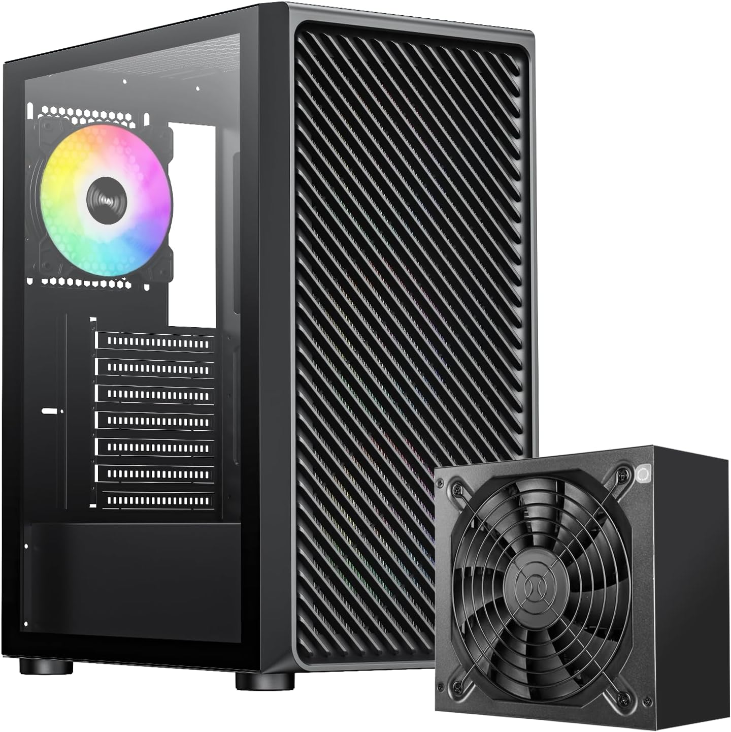 RAIDMAX Vector V Series Gaming Case with RGB Fans and Glass