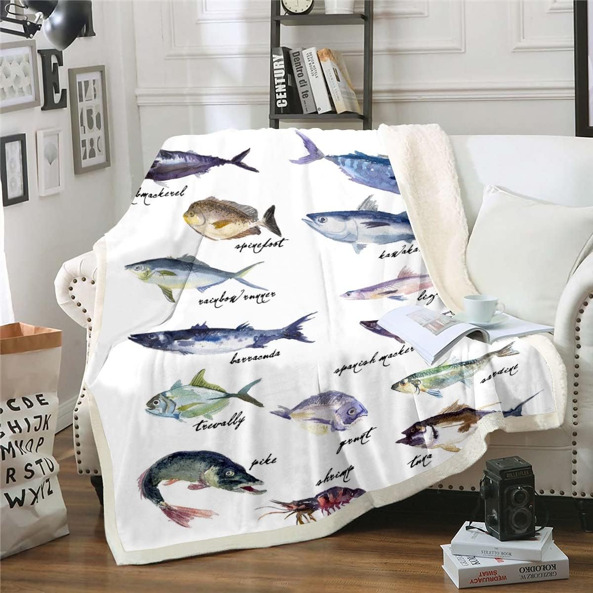 Wildlife Watercolor Throw Blanket - Erosebridal