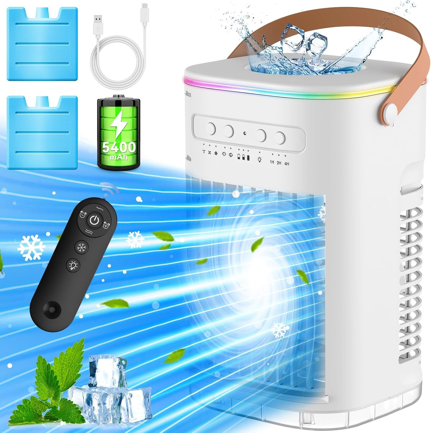 BALKO Portable Desk Fan with Remote Control