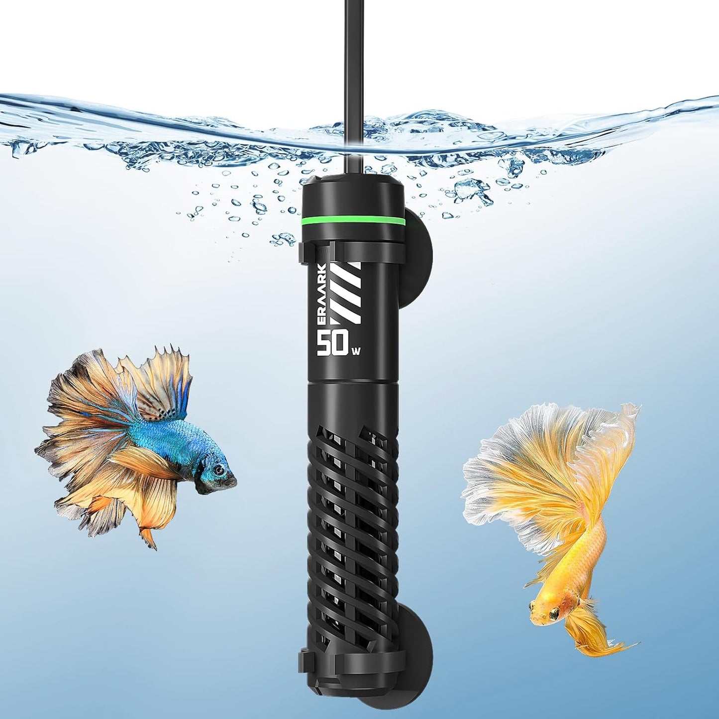 50W Betta Fish Tank Heater - Consistent 77F Temperature