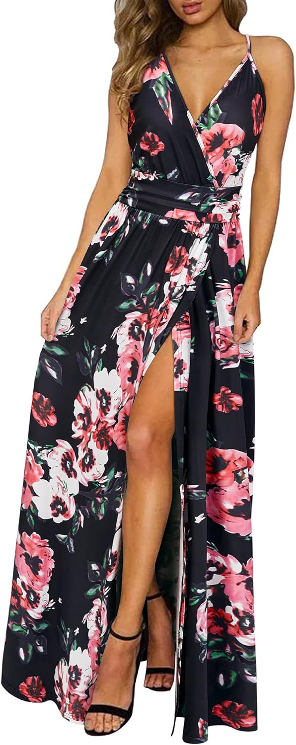 Newshows Women Summer Maxi Dress for Vacation and Beach Fun
