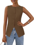 PRETTYGARDEN Women's Summer Suit Vest Tops - Dressy (Style DHLX)