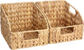 StorageWorks Pantry Baskets for Organizing - Handwoven Water Hyacinth