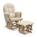 Storkcraft Hoop Glider & Ottoman (Natural/Beige) - GREENGUARD Gold