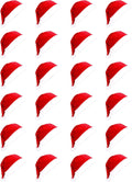 Santa Hats Bulk Pack 24pcs - Value 12/24/48/108pcs Holiday Caps