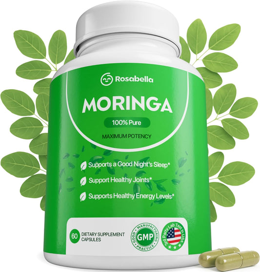 Rosabella Moringa Capsules for Energy, Skin, and Gut Health