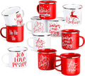 30 Pcs Christmas Enamel Mugs Bulk for Festive Celebrations