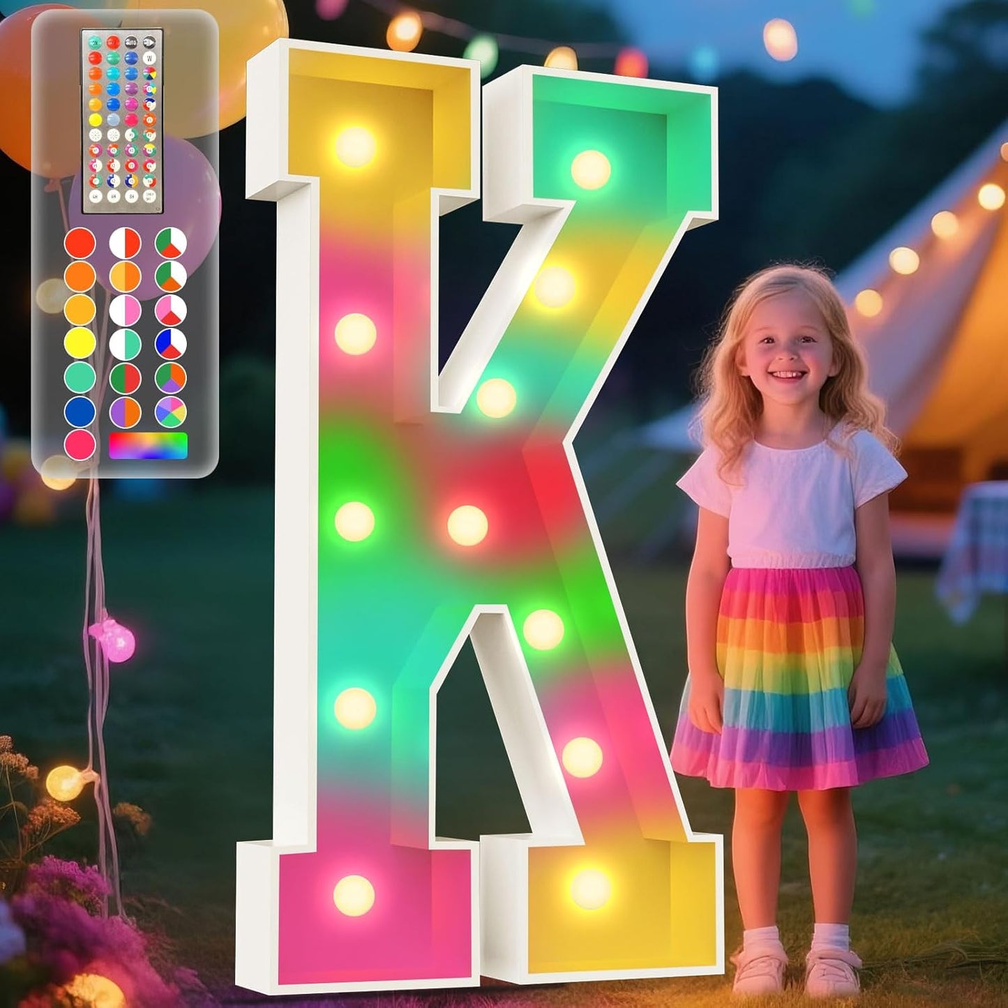 4FT Marquee Light Up Letters for Parties and Events