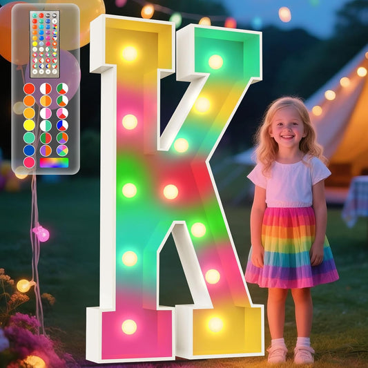 4FT Marquee Light Up Letters for Parties and Events