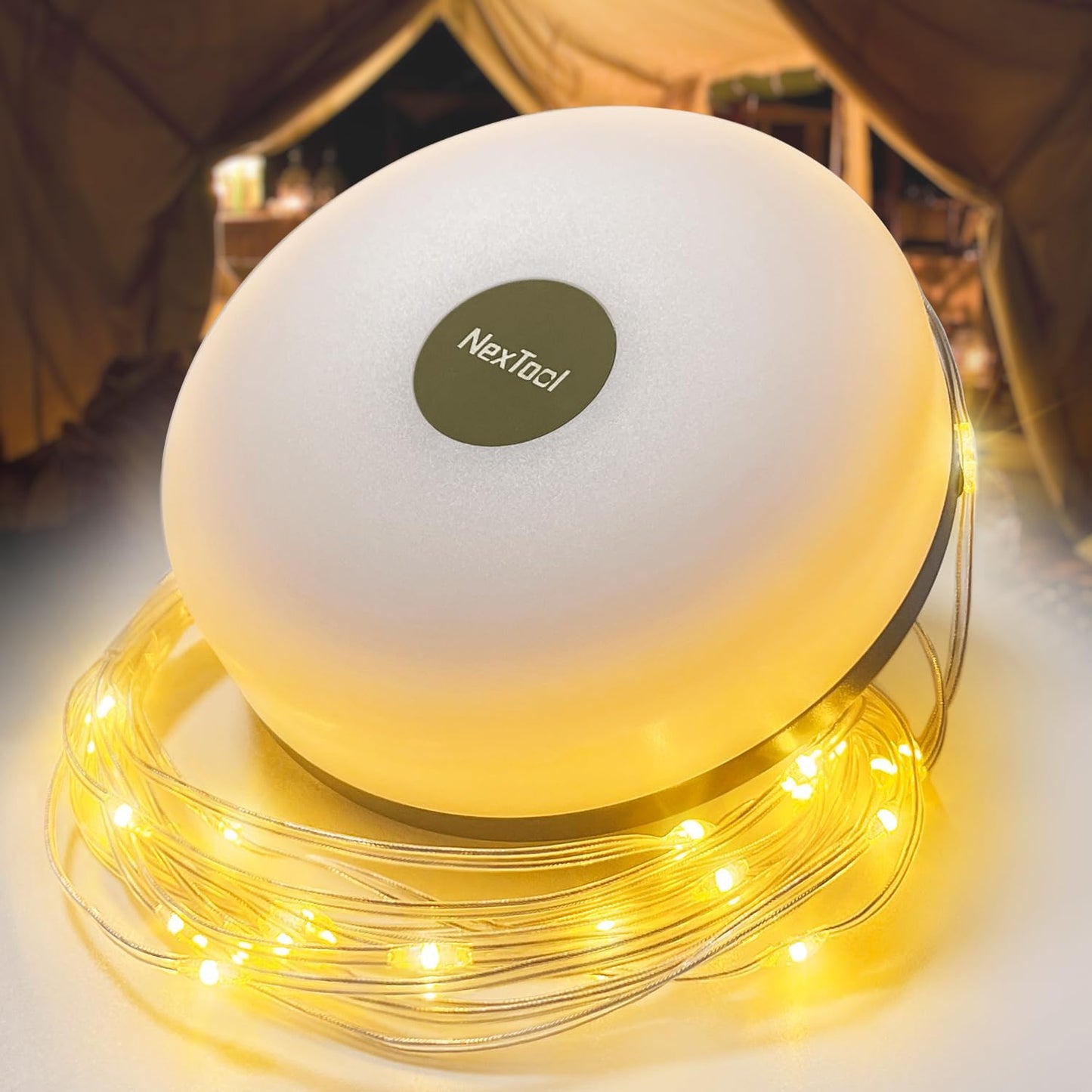 Hiromeco Camping Lights String - 5 Modes, Quick Recovery, Waterproof - Portable Illumination