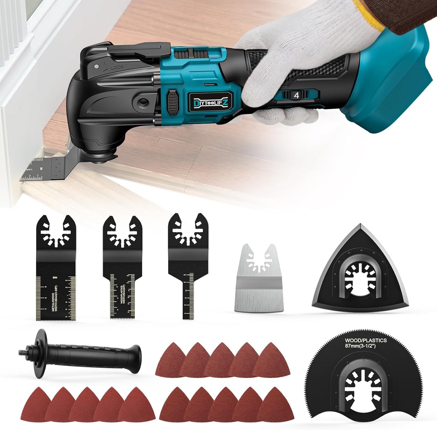 Cordless Oscillating Tool for Makita 18V Battery - Versatile Kit