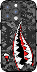 Psycho Teeth Warhawk Tiger Shark Case for iPhone 16 Pro - Rugged