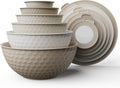 12 Piece Mixing Bowls Set with Lids for Food Prep and Storage