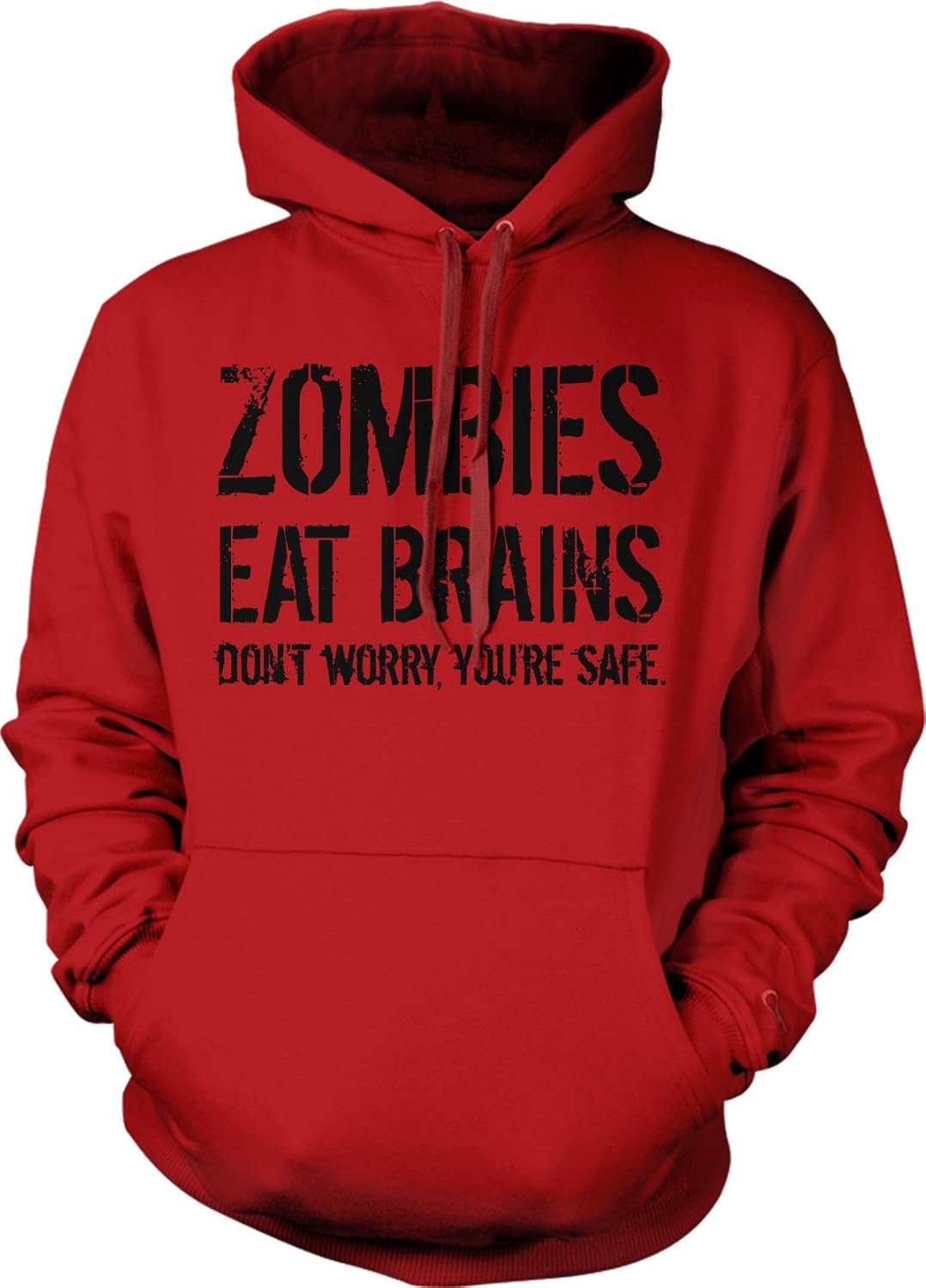 Zombies Eat Brains Funny Hoodie